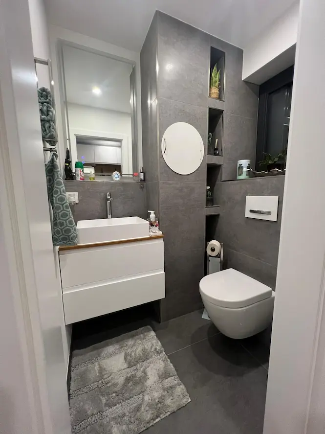 Badezimmer fliesen lassen in Mannheim – großformatige Wandfliesen