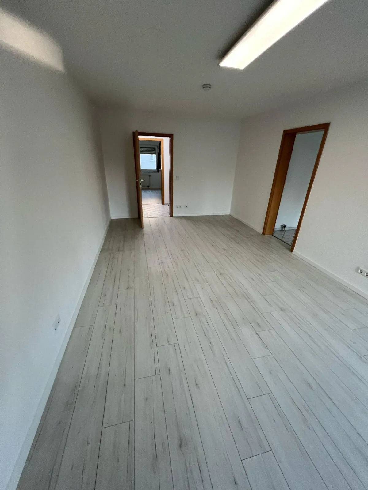 Moderner Wandanstrich und Vinylboden