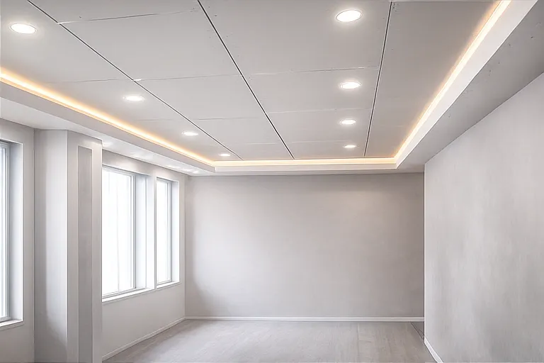 Abgehängte Decken und Spots