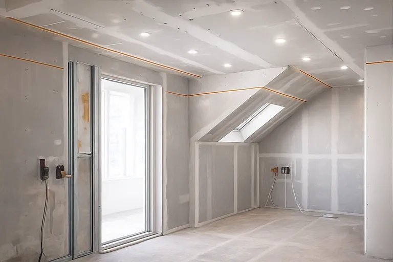 Verkleidung von Dachschrägen